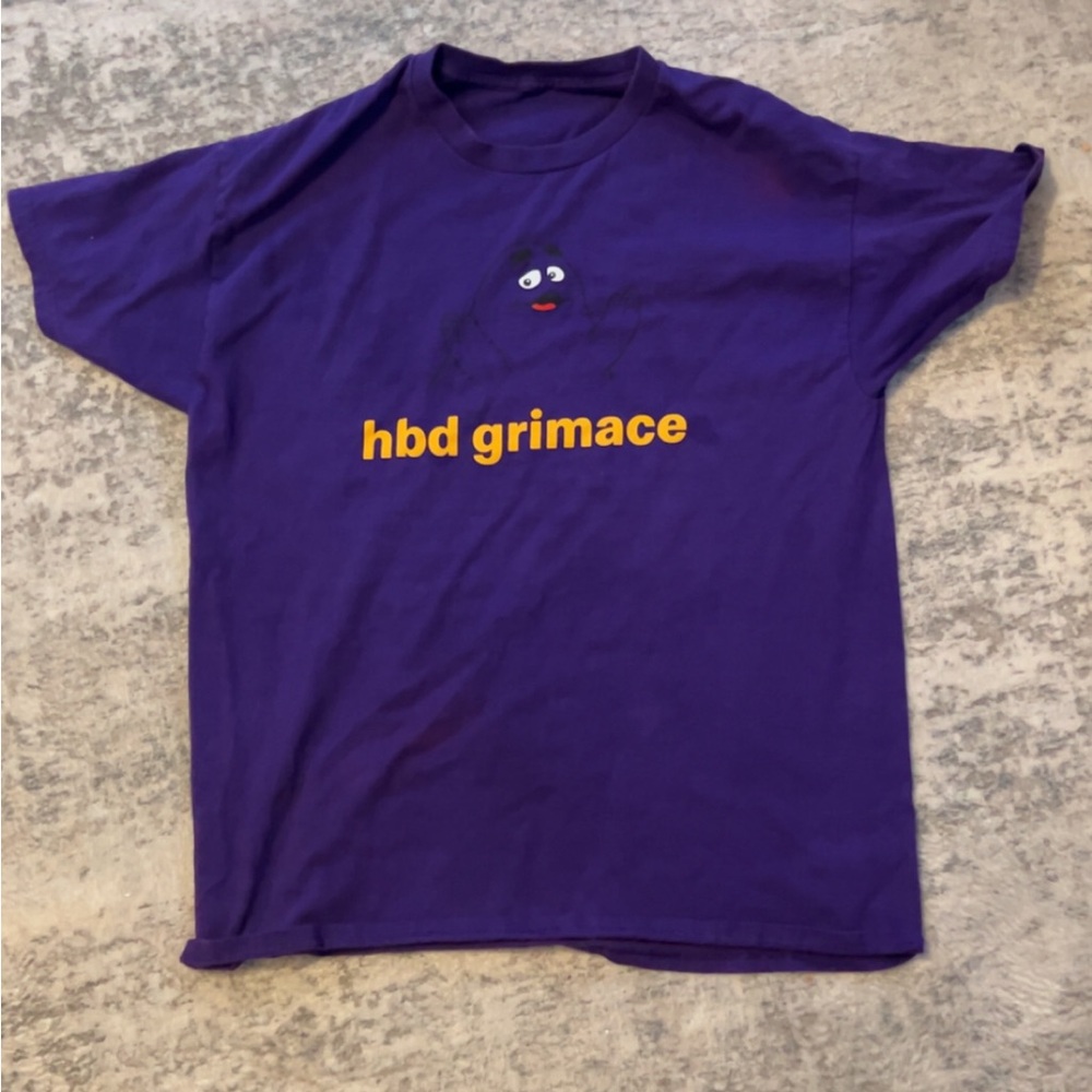 Medium purple Grimace Mcdonald’s shirt